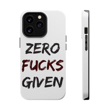 DistinctInk ToughCase for Apple iPhone, Compatible with MagSafe Charging - Zero F's Given