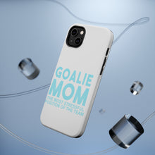DistinctInk ToughCase for Apple iPhone, Compatible with MagSafe Charging - Goalie Mom The Most Stressful Position