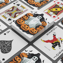 DistinctInk Playing / Poker Cards with Ghost Skeleton Pumpkins Pattern Design for Halloween