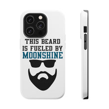 DistinctInk ToughCase for Apple iPhone, Compatible with MagSafe Charging - This Beard is Fueled by Moonshine