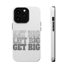 DistinctInk ToughCase for Apple iPhone, Compatible with MagSafe Charging - Eat Big Lift Big Get Big