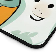 DistinctInk Desk Mat with Flying Pumpkin Bats Design for Halloween