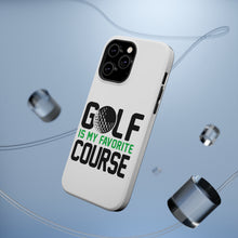DistinctInk ToughCase for Apple iPhone, Compatible with MagSafe Charging - Golf Is MY Favorite Course