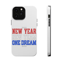 DistinctInk ToughCase for Apple iPhone, Compatible with MagSafe Charging - New Year New Team One Dream