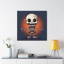 DistinctInk Canvas Wall Art with Skelly's Halloween Bash for Halloween