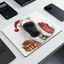 DistinctInk Mouse Pad - 1/4" Foam Rubber - American Eskimo Dog Puppy Drawing