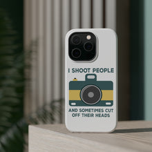 DistinctInk ToughCase for Apple iPhone, Compatible with MagSafe Charging - I Shoot People - Photography