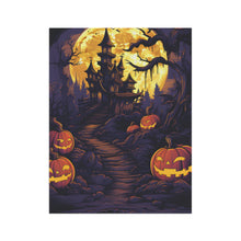 DistinctInk Garden & House Banner / Flag with Ghostly Ghouls in the Graveyard Design for Halloween