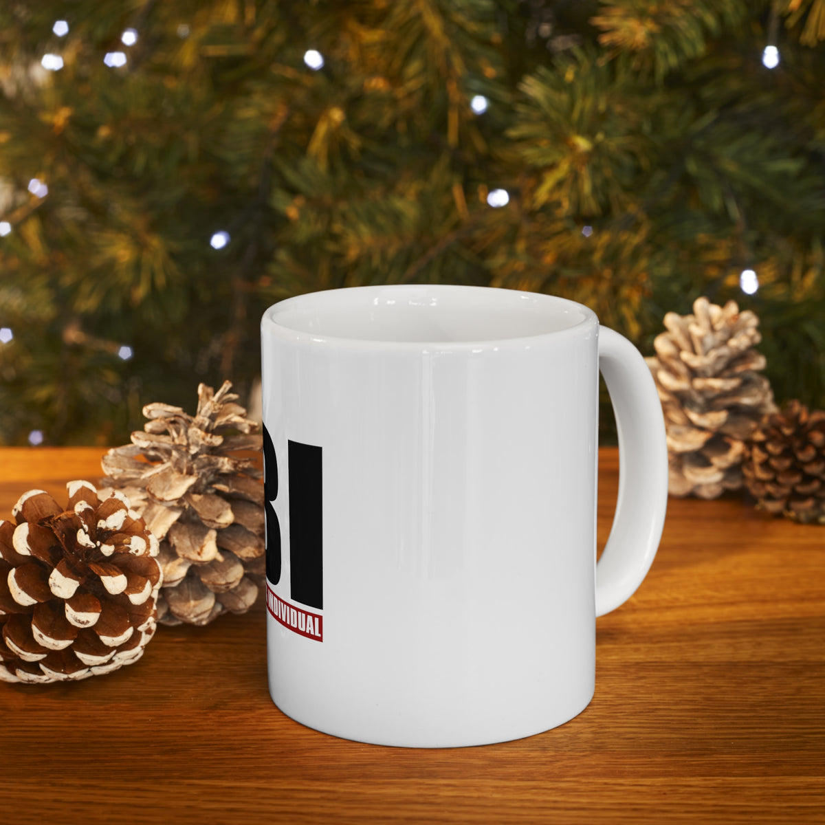 Glossy White Coffee / Tea Mug - FBI Fanatic Boxing Individual, view 9