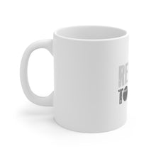 DistinctInk Glossy White Coffee / Tea Mug - Refuse to Lose Baseball