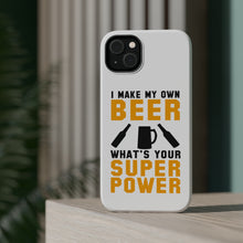 DistinctInk ToughCase for Apple iPhone, Compatible with MagSafe Charging - I Make Beer What's Your Super Power