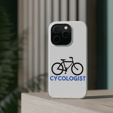 DistinctInk ToughCase for Apple iPhone, Compatible with MagSafe Charging - Cycologist Bicycle Cycling