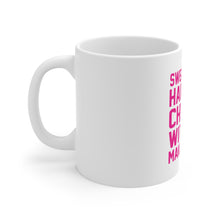 DistinctInk Glossy White Coffee / Tea Mug - Sweat Pants Hair Tied Chillin' With No Make Up On