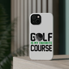 DistinctInk ToughCase for Apple iPhone, Compatible with MagSafe Charging - Golf Is MY Favorite Course