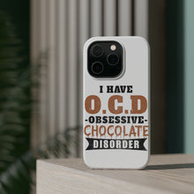 DistinctInk ToughCase for Apple iPhone, Compatible with MagSafe Charging - OCD Obsessive Chocolate Disorder