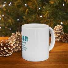 DistinctInk Glossy White Coffee / Tea Mug - Bedgasm Definition Climb in Bed Lon Day