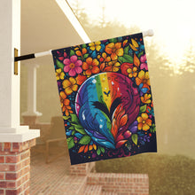 DistinctInk Garden & House Banner Flag with A World of Possibilities Design for LGBTQ+ Pride