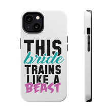 DistinctInk ToughCase for Apple iPhone, Compatible with MagSafe Charging - This Bride Trains Like a Beast