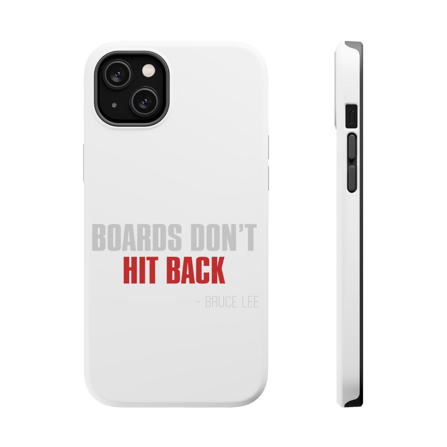 DistinctInk ToughCase for Apple iPhone, Compatible with MagSafe Charging - Boards Don't Hit Back