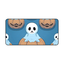 DistinctInk Desk Mat with Ghost Skeleton Pumpkin Pattern Design for Halloween