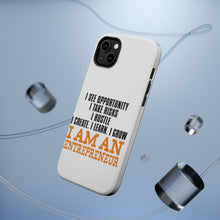 DistinctInk ToughCase for Apple iPhone, Compatible with MagSafe Charging - Entrepreneur Opportunity Risks Hustle