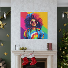 DistinctInk Canvas Wall Art with Living a Full Life for LGBTQ+ Pride
