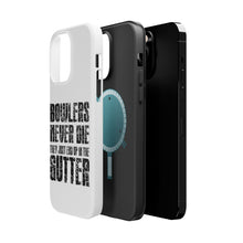 DistinctInk ToughCase for Apple iPhone, Compatible with MagSafe Charging - Bowlers Never Die They End Up In The Gutter