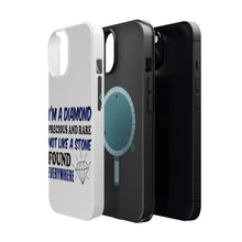 DistinctInk ToughCase for Apple iPhone, Compatible with MagSafe Charging - I'm a Diamond Precious Rare Not Everywhere