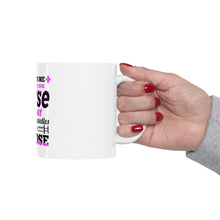 DistinctInk Glossy White Coffee / Tea Mug - Be Nice I May Be Your Nurse Choose Needles