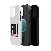 DistinctInk ToughCase for Apple iPhone, Compatible with MagSafe Charging - FBI Fanatic Boxing Individual