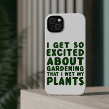 DistinctInk ToughCase for Apple iPhone, Compatible with MagSafe Charging - I Get So Exciting About Gardening I Wet My PLANTS