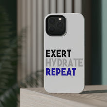 DistinctInk ToughCase for Apple iPhone, Compatible with MagSafe Charging - Exert Hydrate Repeat