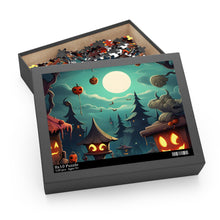 DistinctInk Jigsaw Puzzle with Trick or Treat Fun Design for Halloween