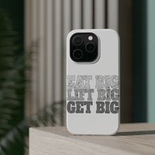 DistinctInk ToughCase for Apple iPhone, Compatible with MagSafe Charging - Eat Big Lift Big Get Big