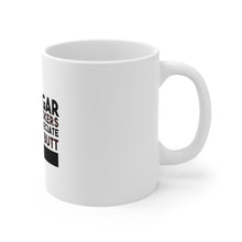 DistinctInk Glossy White Coffee / Tea Mug - Cigar Smokers Appreciate a Great Butt