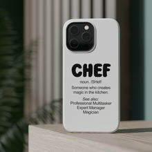 DistinctInk ToughCase for Apple iPhone, Compatible with MagSafe Charging - Chef Definition - Magic in the Kitchen