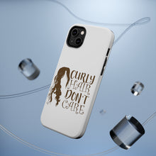 DistinctInk ToughCase for Apple iPhone, Compatible with MagSafe Charging - Curly Hair Don't Care