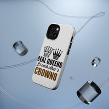 DistinctInk ToughCase for Apple iPhone, Compatible with MagSafe Charging - Real Queens Fix Each Other's Crowns