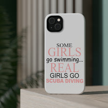 DistinctInk ToughCase for Apple iPhone, Compatible with MagSafe Charging - Real Girls Go Scuba Diving