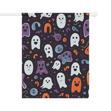 DistinctInk Garden & House Banner / Flag with Skeletal Ghostly Pumpkins Design for Halloween