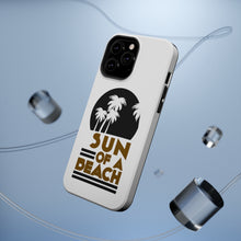 DistinctInk ToughCase for Apple iPhone, Compatible with MagSafe Charging - Sun of a Beach