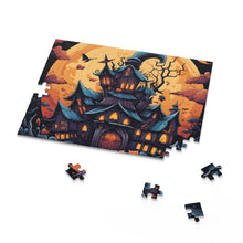 DistinctInk Jigsaw Puzzle with Spooky Sweet Treats Design for Halloween