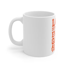 DistinctInk Glossy White Coffee / Tea Mug - Love is Playing Every Game As If It's Your Last