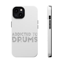 DistinctInk ToughCase for Apple iPhone, Compatible with MagSafe Charging - Addicted to Drums