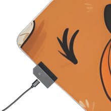DistinctInk LED Gaming Mouse Pad with Ghost Skeleton Pumpkin Cartoons Design for Halloween