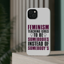 DistinctInk ToughCase for Apple iPhone, Compatible with MagSafe Charging - Feminism - Somebodies vs Somebody's