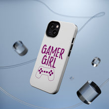DistinctInk ToughCase for Apple iPhone, Compatible with MagSafe Charging - Gamer Girl - Video Games