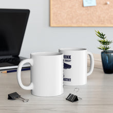 DistinctInk Glossy White Coffee / Tea Mug - You Think I Just Drive a Truck? Torque Tons