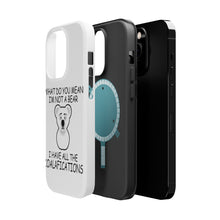 DistinctInk ToughCase for Apple iPhone, Compatible with MagSafe Charging - Not a Bear? I have the Koala-fications