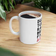 DistinctInk Glossy White Coffee / Tea Mug - Build Tune Race Break Fix Repeat